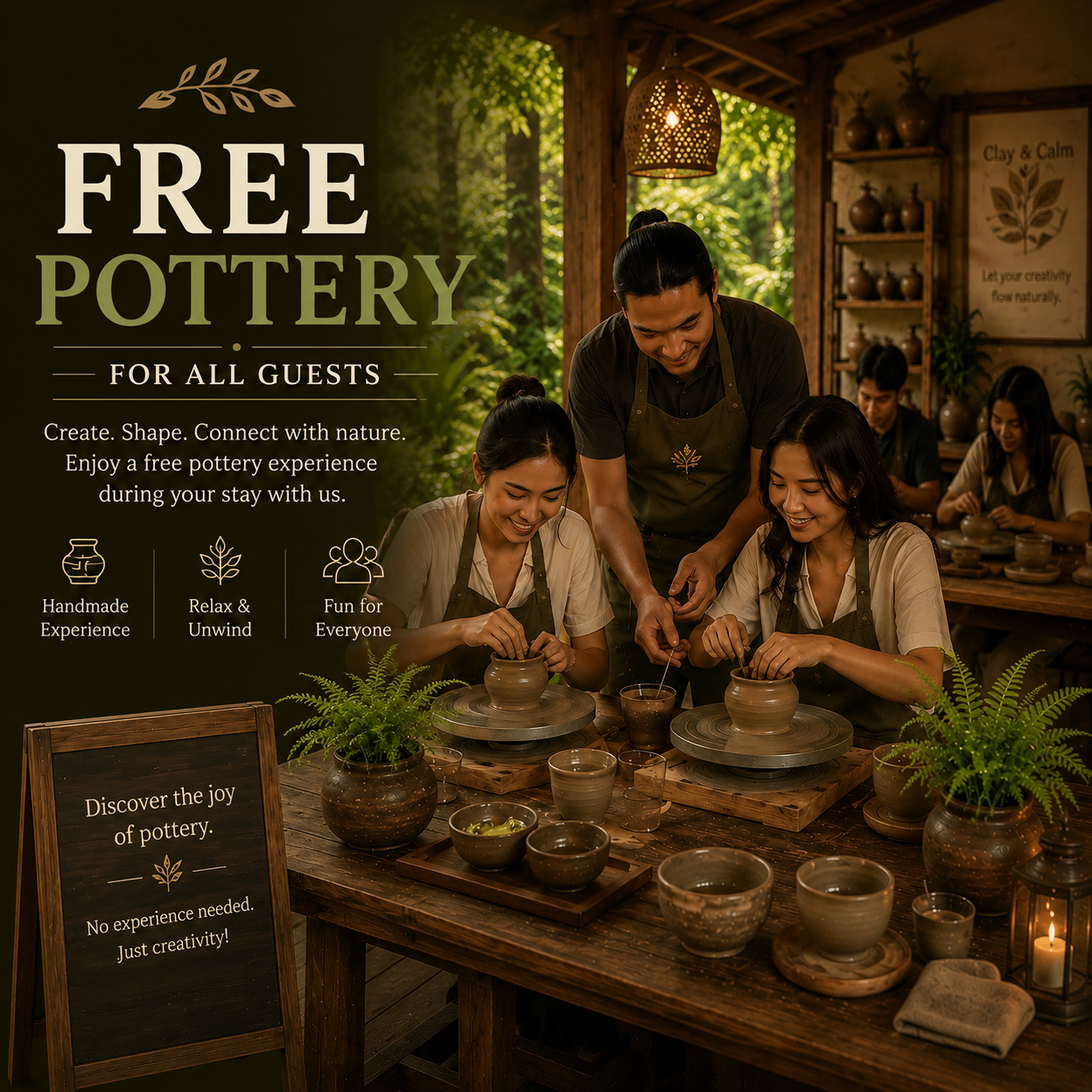 Kelas membuat pot tanaman gratis